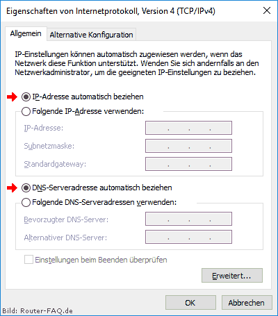 Windows 10 (TCP/IP Einstellung) 7