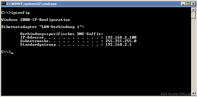 Windows 2000 (IP Config) 2
