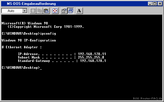 Windows 98 (SE)/ME (IP Config) 2