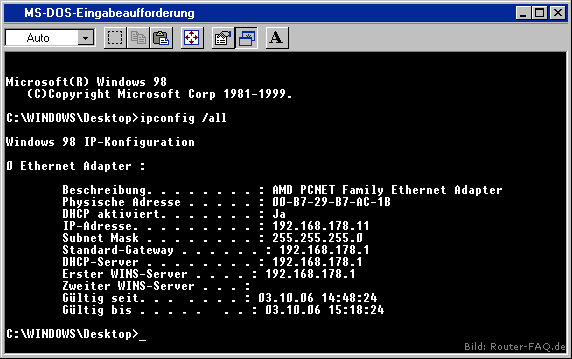 Windows 98 (SE)/ME (IP Config) 3