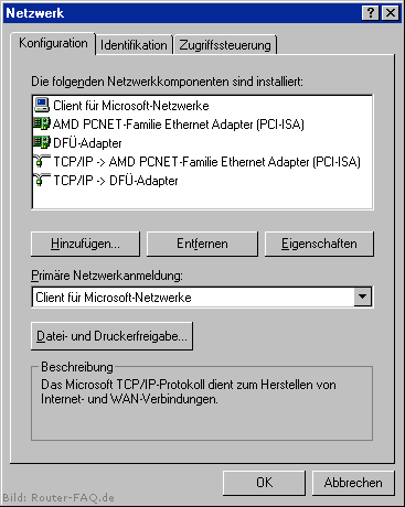 Windows 98 (SE)/ME (Netzwerk-Verbindung) 2