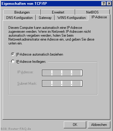 Windows 98 (SE)/ME (Netzwerk-Verbindung) 6