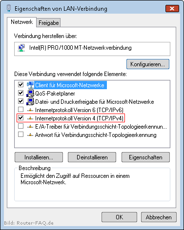 Windows Vista (TCP/IP Einstellung) 7