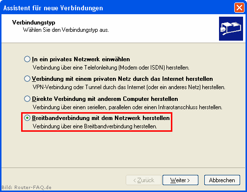 Windows XP (Breitband-Verbindung) 3