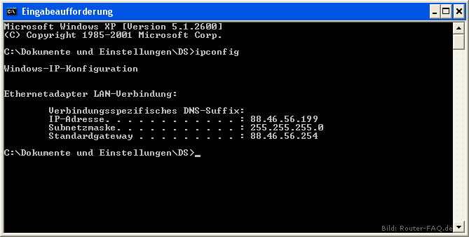 Windows XP (IP Config) 2