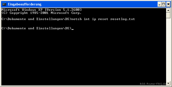 Windows XP (TCP/IP Reset) 2