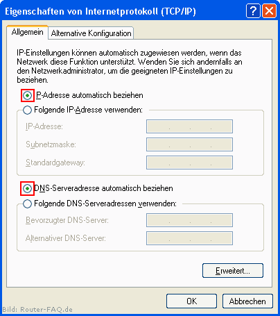 Eigenschaften von Internetprotokoll (TCP/IP)