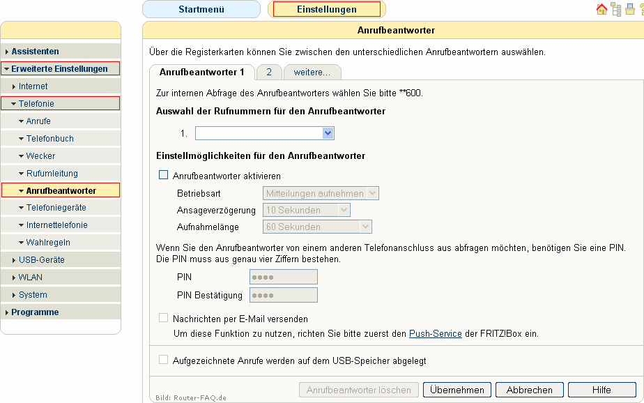 FRITZ!Box: Anrufbeantworter 04.49 1