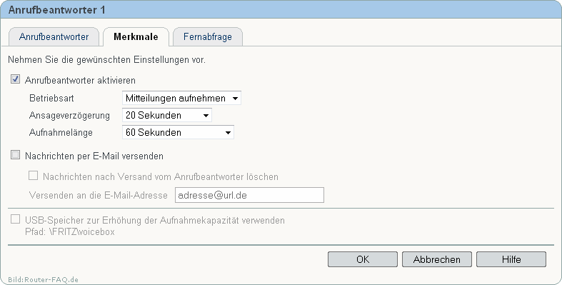 FRITZ!Box: Anrufbeantworter 04.86 9