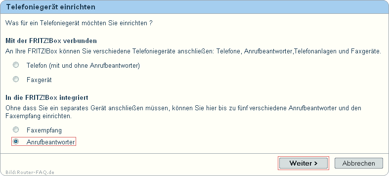 FRITZ!Box: Anrufbeantworter 04.86 2
