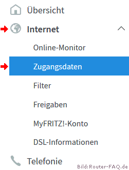 FRITZ!Box: Einrichtung Internetzugang 06.50 1