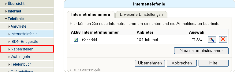FRITZ!Box: Einrichtung Telefonie 04.31 4