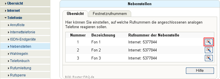 FRITZ!Box: Einrichtung Telefonie 04.31 7