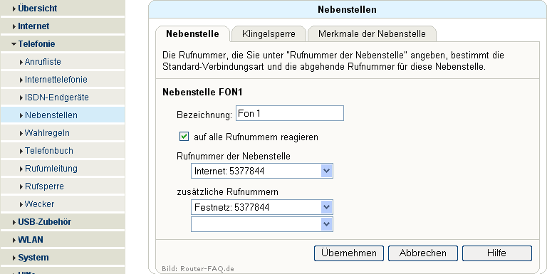 FRITZ!Box: Einrichtung Telefonie 04.31 8