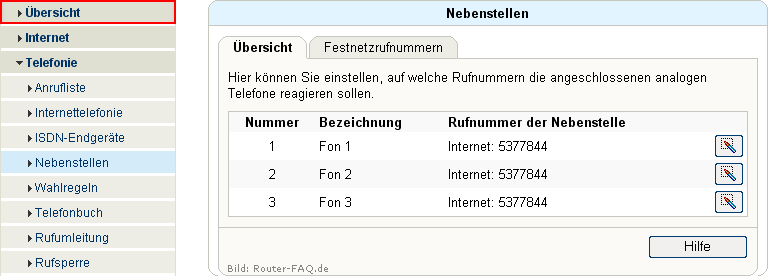 FRITZ!Box: Einrichtung Telefonie 04.31 9