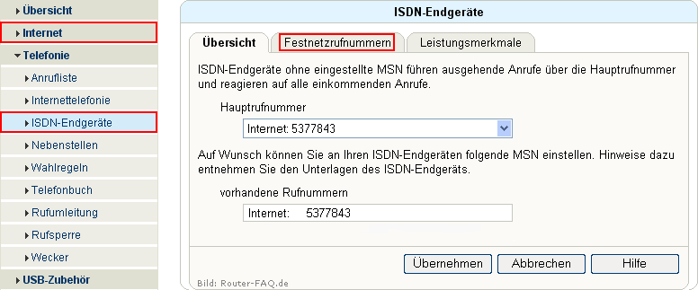 FRITZ!Box: Einrichtung Fax 04.31 2