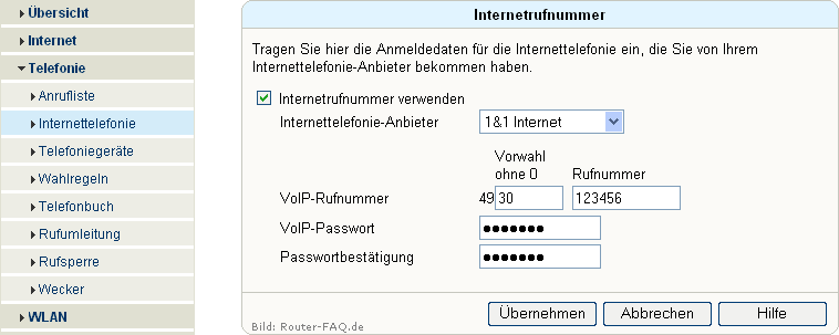 FRITZ!Box: Einrichtung Telefonie 04.33 3