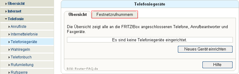 FRITZ!Box: Einrichtung Telefonie 04.33 5