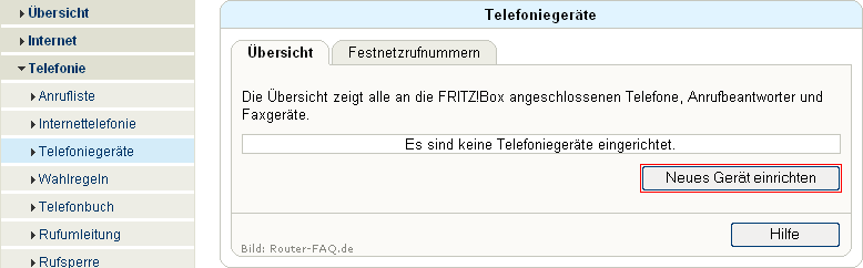 FRITZ!Box: Einrichtung Telefonie 04.33 7