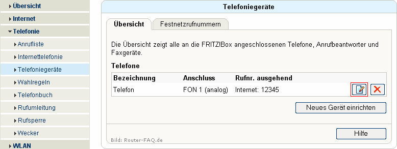 FRITZ!Box: Einrichtung Telefonie 04.33 16