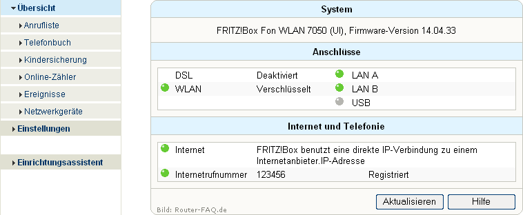 FRITZ!Box: Einrichtung Telefonie 04.33 18