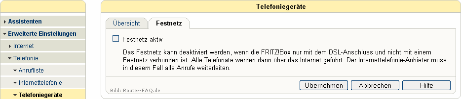 FRITZ!Box: Festnetz 04.49 6