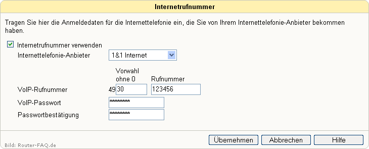 FRITZ!Box: Einrichtung Telefonie IP 04.49 2