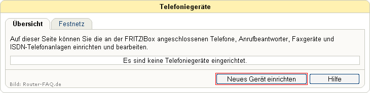 FRITZ!Box: Einrichtung Telefonie Festnetz 04.49 6