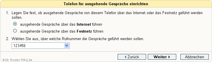 FRITZ!Box: Einrichtung Telefonie Festnetz 04.49 11