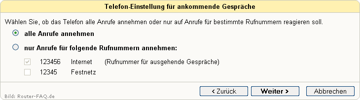 FRITZ!Box: Einrichtung Telefonie Festnetz 04.49 12