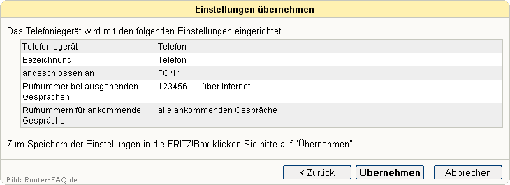 FRITZ!Box: Einrichtung Telefonie IP 04.49 11