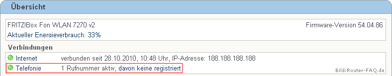 FRITZ!Box: Einrichtung Telefonie IP 04.86 18