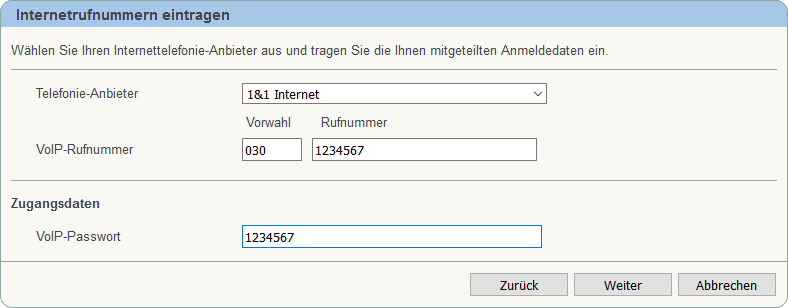 FRITZ!Box: Einrichtung Telefonie IP 06.01 4