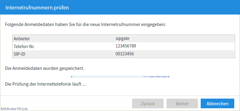 FRITZ!Box: Einrichtung Telefonie IP 06.50 5