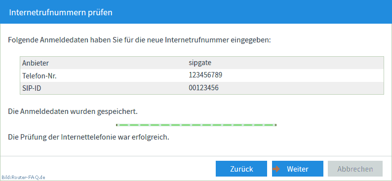 FRITZ!Box: Einrichtung Telefonie IP 06.50 6