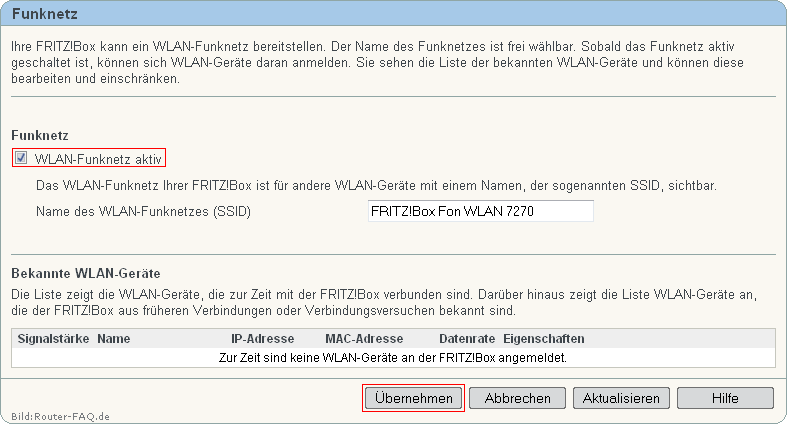 FRITZ!Box: Einrichtung WLAN 2,4 GHz 04.86 2