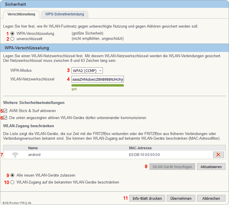 FRITZ!Box: Einrichtung WLAN 06.01 6