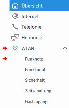 FRITZ!Box: Einrichtung WLAN 06.50 1