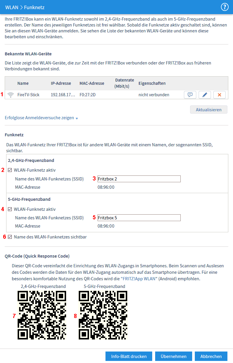 FRITZ!Box: Einrichtung WLAN 06.50 2