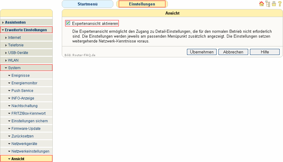 FRITZ!Box: Expertenansicht 04.49 1