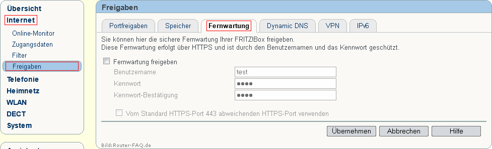 FRITZ!Box: Fernwartung 04.86 1