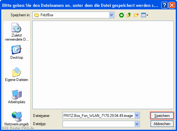 FRITZ!Box: Firmware-Update Datei 04.33 4