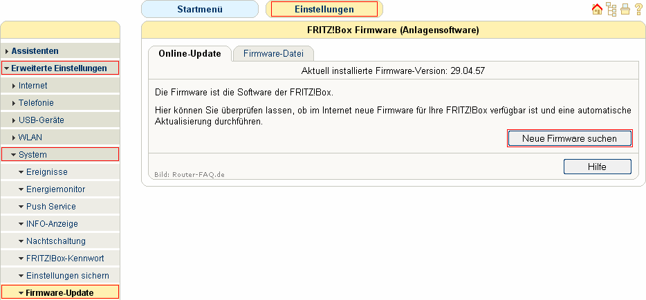FRITZ!Box: Firmware-Update 04.49 1