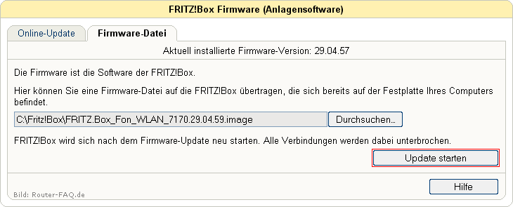 FRITZ!Box: Firmware-Update Datei 04.49 7