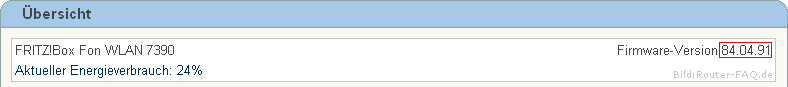 FRITZ!Box: Firmware-Update Datei 04.86 11