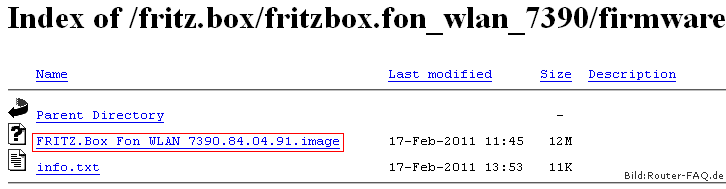 FRITZ!Box: Firmware-Update Datei 04.86 2