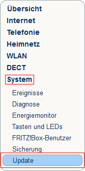 FRITZ!Box: Firmware-Update 06.01 1
