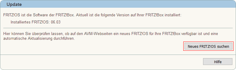 FRITZ!Box: Firmware-Update 06.01 2