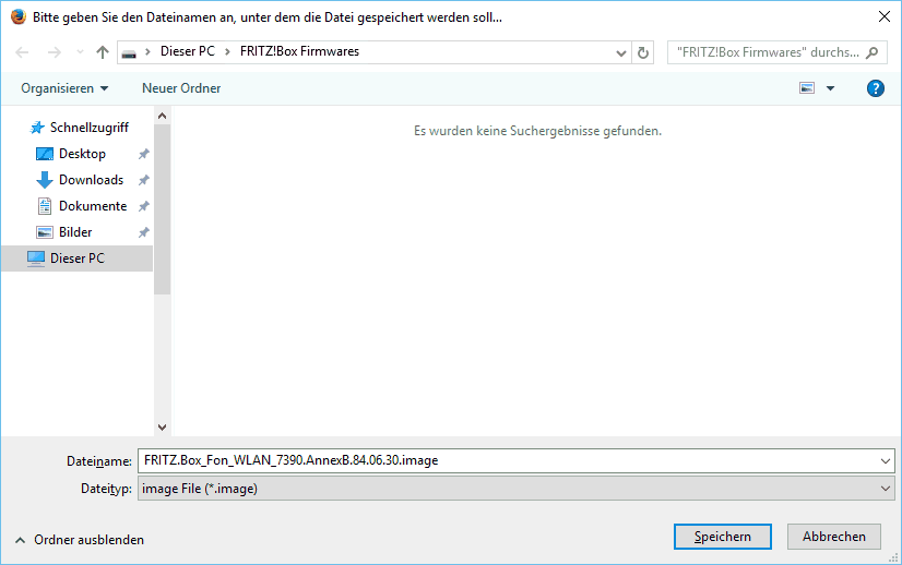FRITZ!Box: Firmware-Update Datei 06.01 4