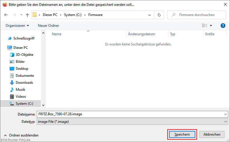 FRITZ!Box: Firmware-Update Datei 07.00 3